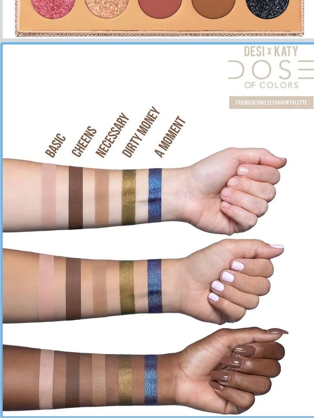 Dose of Colors Desi & Katy Friendcation Eyeshadow Palette- Limited Edition